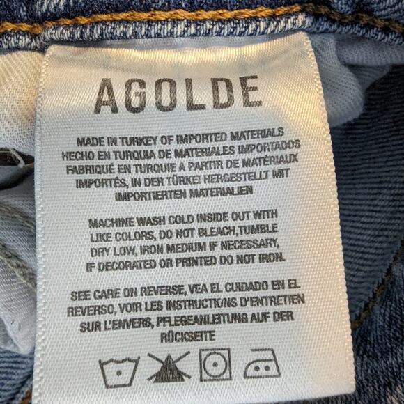 Agolde Pinch Waist Light Wash Slim Jeans Size 24 - Picture 9 of 10